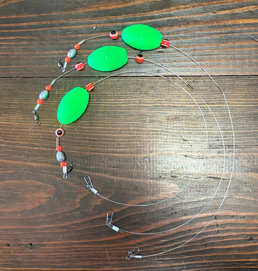 Thin Red Suspended bait rigs